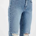  Judy Blue High Waist Rhinestone Embellished W/ Destroyed Slim Denim 88565 - Plus