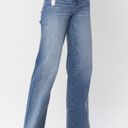  Judy Blue High Waist Mild Destroy Trouser Wide Leg Denim 88597 - Plus