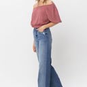  Judy Blue High Waist Mild Destroy Trouser Wide Leg Denim 88597 - Plus