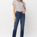  Judy Blue High Waist Cool Denim Sustainable Cuff Boyfriend Denim 88608 - Plus