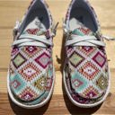  Gypsy Jazz "Adair" White & Pink Slip-on Shoes