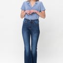  Judy Blue Mid Rise Non Distressed Hem Bootcut Denim 82519 - Plus