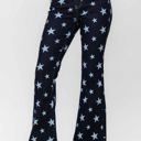  Judy Blue High Waist All Over Star Print Rinse Wash Flare Denim Jeans 88662