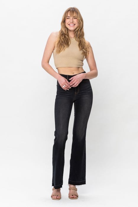 Judy Blue High Waist Released Hem Slim Bootcut Denim Jeans 82535