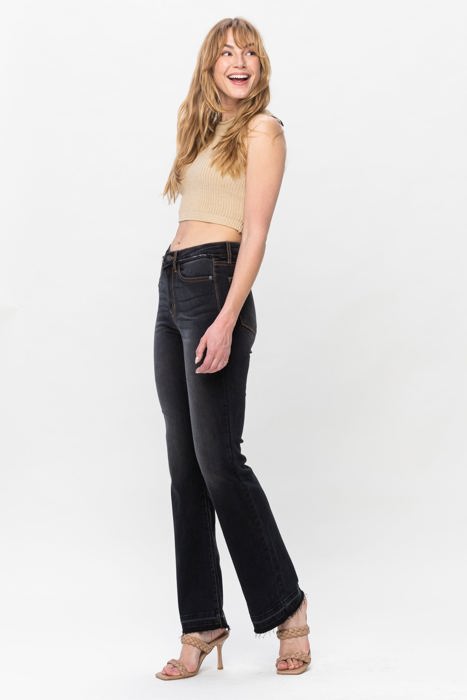 Judy Blue High Waist Released Hem Slim Bootcut Denim Jeans 82535