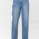  Judy Blue High Waist Raw Hem Trouser Wide Leg Denim 88685 - Plus