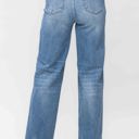  Judy Blue High Waist Raw Hem Trouser Wide Leg Denim 88685 - Plus