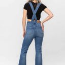  Judy Blue High Waist Tummy Control Top Flare Overall Denim 88614