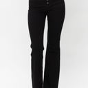  Judy Blue High Waist Black Button Fly Raw Hem Bootcut Denim 82570 - Plus