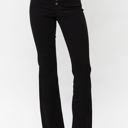  Judy Blue High Waist Black Button Fly Raw Hem Bootcut Denim 82570 - Plus