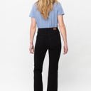  Judy Blue High Waist Black Button Fly Raw Hem Bootcut Denim 82570 - Plus