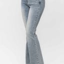  Judy Blue Mid Rise Tinted Pin Tack Detail Flare Denim 88655