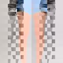  Judy Blue Mid Rise Double Button Destroyed Dad Denim Short 152103