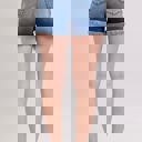  Judy Blue Mid Rise Double Button Destroyed Dad Denim Short 152103