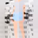  Judy Blue Mid Rise Double Button Destroyed Dad Denim Short 152103