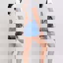  Judy Blue Mid Rise Double Button Destroyed Dad Denim Short 152103