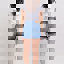  Judy Blue Mid Rise Double Button Destroyed Dad Denim Short 152103