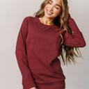  Ampersand Classic Pullover, Cranberry