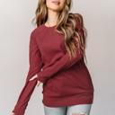  Ampersand Classic Pullover, Cranberry