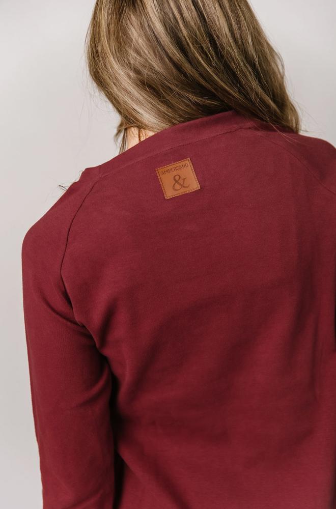 Ampersand Classic Pullover, Cranberry