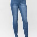  Judy Blue High Waist Release Hem Pull On Skinny Denim Jeans 88746