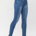  Judy Blue High Waist Release Hem Pull On Skinny Denim Jeans 88746