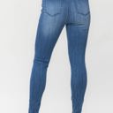  Judy Blue High Waist Release Hem Pull On Skinny Denim Jeans 88746