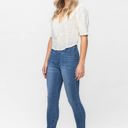  Judy Blue High Waist Release Hem Pull On Skinny Denim Jeans 88746