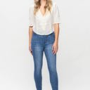  Judy Blue High Waist Release Hem Pull On Skinny Denim Jeans 88746