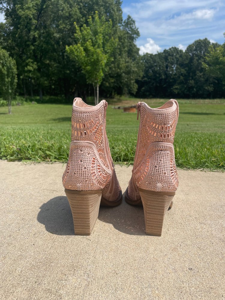 Very G "Maze" Rose Gold Bootie