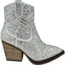  Very G "Maze" White Silver Bootie