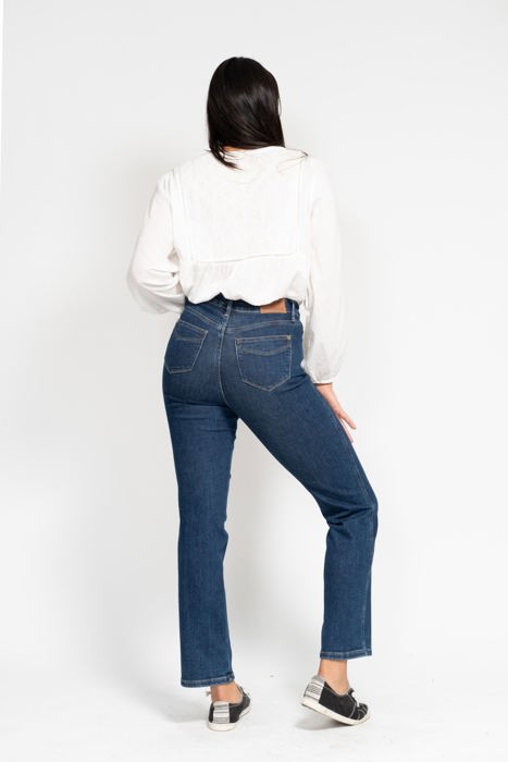 Judy Blue High Waist "Tummy Control" Classic Straight Denim Jeans 88575