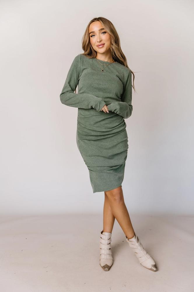 Ampersand Better Than Basics Long Sleeve Dress, Rosemary