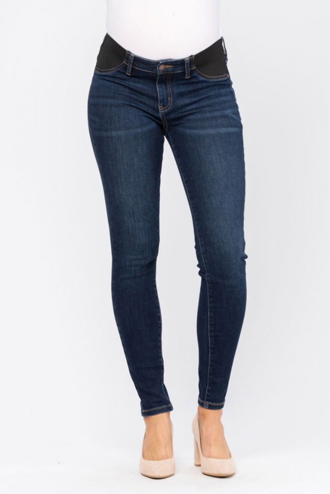 Judy Blue Bloom Maternity Mid Rise Skinny Denim 9801