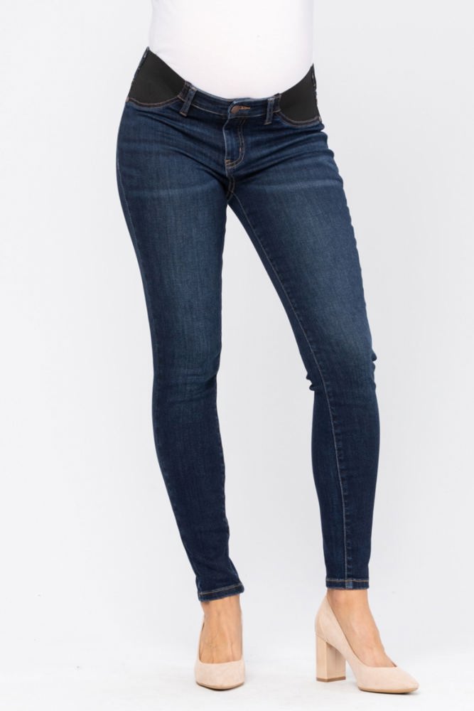 Judy Blue Bloom Maternity Mid Rise Skinny Denim 9801