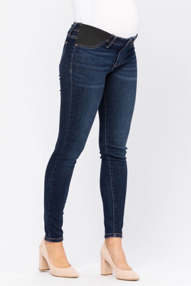 Judy Blue Bloom Maternity Mid Rise Skinny Denim 9801