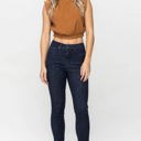  Judy Blue High Waist Tummy Control Raw Hem Skinny Denim Jeans 88703