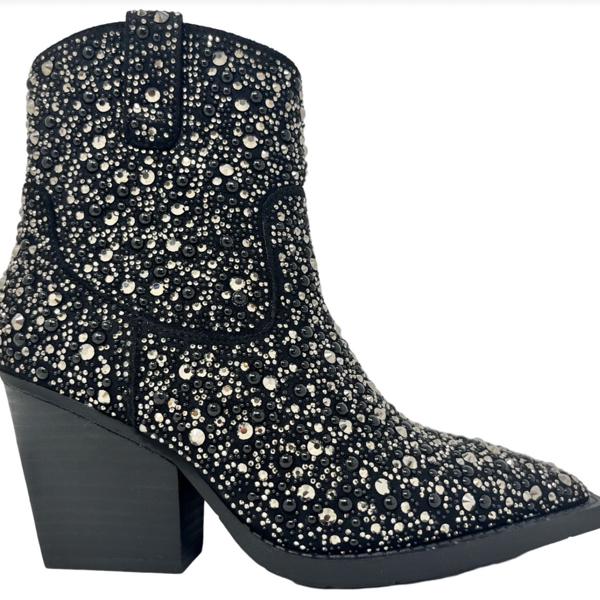 Very G "Kady Pearl" Black Bootie