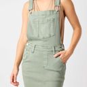  Judy Blue High Waist Garment Dyed Sage Overall Skirt Denim Dress 2822