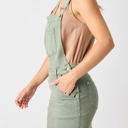  Judy Blue High Waist Garment Dyed Sage Overall Skirt Denim Dress 2822