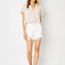  Judy Blue High Waist Rigid Magic Destroy White Denim Short 150264