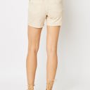  Judy Blue High Waist Garment Dyed Bone Embroidered Denim Short 150249