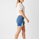  Judy Blue Mid Rise Destroy Fray Hem Denim Short 15280