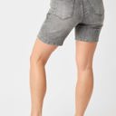  Judy Blue Mid Rise Contrast Wash Bermuda Denim Short 150230