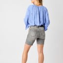  Judy Blue Mid Rise Contrast Wash Bermuda Denim Short 150230