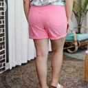  Judy Blue High Waist Tummy Control Garment Dyed Pink Denim Short 150285