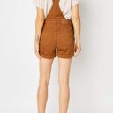  Judy Blue High Waist Garment Dyed Brown Destroy Cuffed Overall Denim Short 150241