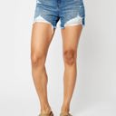  Judy Blue High Waist Rigid Magic Destroy & Fray Hem Denim Short 150251