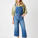  Judy Blue High Waist Wide Leg Crop Overall Denim 88676