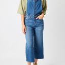  Judy Blue High Waist Wide Leg Crop Overall Denim 88676